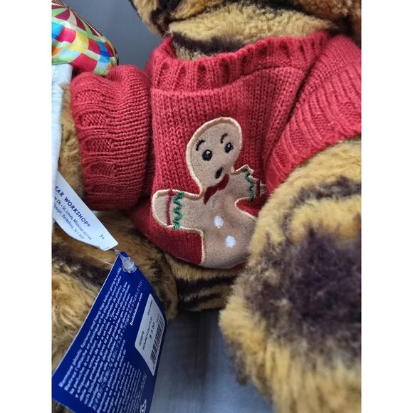 Build A Bear Baby Tiger Cub 15" Shirt Lollipop 2017 Blue Eyes - Picture 3 of 4